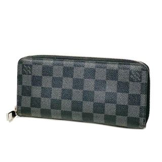 ルイヴィトン(LOUIS VUITTON)の【4ha0709】ルイヴィトン 長財布/ダミエ・グラフィット/ジッピーウォレットヴェルティカル/N63095/ブラック【中古】メンズ(財布)