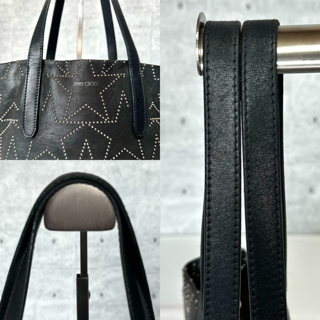 JIMMY CHOO(ジミーチュウ)のJIMMY CHOO SOFIA/S BLACK グラフィックスタートートバッグ レディースのバッグ(トートバッグ)の商品写真