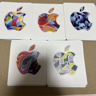アップル(Apple)のApple ステッカー　５種×10枚(合計50枚) 残高使用済み(シール)