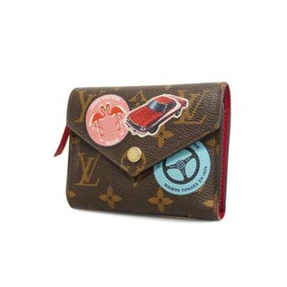 ルイヴィトン(LOUIS VUITTON)の【4ha0766】ルイヴィトン 三つ折り財布/モノグラム/ポルトフォイユ ヴィクトリーヌ/M62151/ブラウン/マルチカラー【中古】レディース(財布)