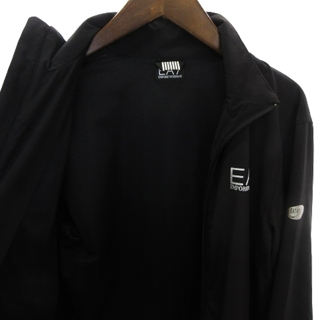 Emporio Armani(エンポリオアルマーニ)のエンポリオアルマーニ EA7 ジャケット パンツ ロゴ 黒 S 175/95A メンズのジャケット/アウター(ブルゾン)の商品写真