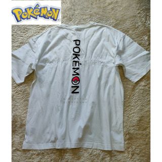 ポケモン(ポケモン)の【希少完売品】Pokémon GU ポケモン 半袖Tシャツ センターロゴ 刺繍(Tシャツ/カットソー(半袖/袖なし))