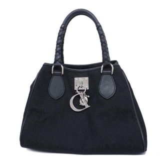 ディオール(Dior)の★SALE 【4ha0829】クリスチャンディオール ハンドバッグ/トロッター/ラブリートート/ナイロンキャンバス/レザー/ブラック/シルバー金具 【中古】 レディース(ハンドバッグ)