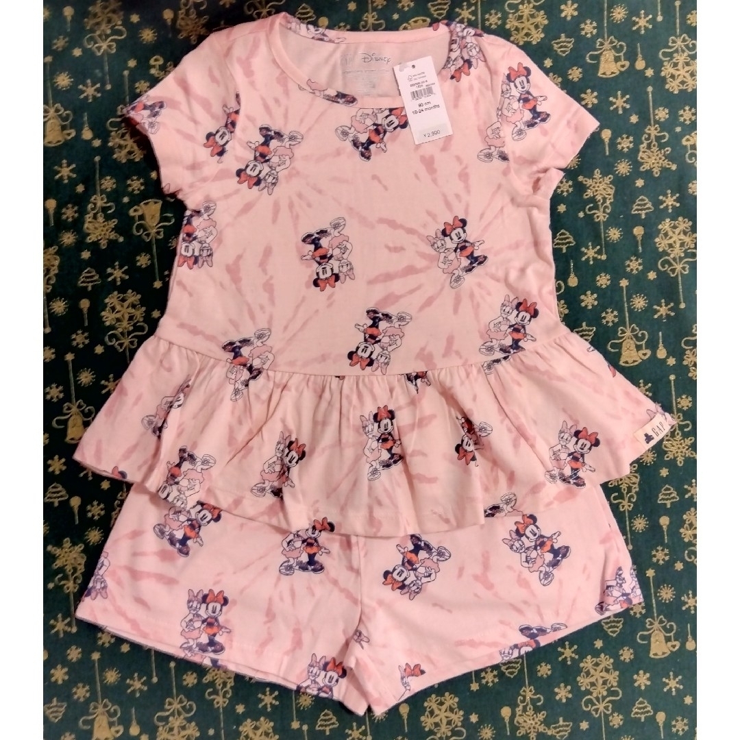 babyGAP(ベビーギャップ)のミニーマウス　チュニック　ショートパンツ　２点セット　ピンク　90　ディズニー キッズ/ベビー/マタニティのキッズ服女の子用(90cm~)(Tシャツ/カットソー)の商品写真