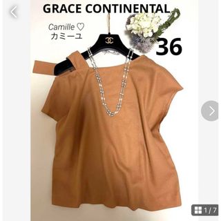 グレースコンチネンタル(GRACE CONTINENTAL)の定価23100円♡美品♡グレースコンチネンタル ブラウスイレギュラーネックトップ(シャツ/ブラウス(半袖/袖なし))