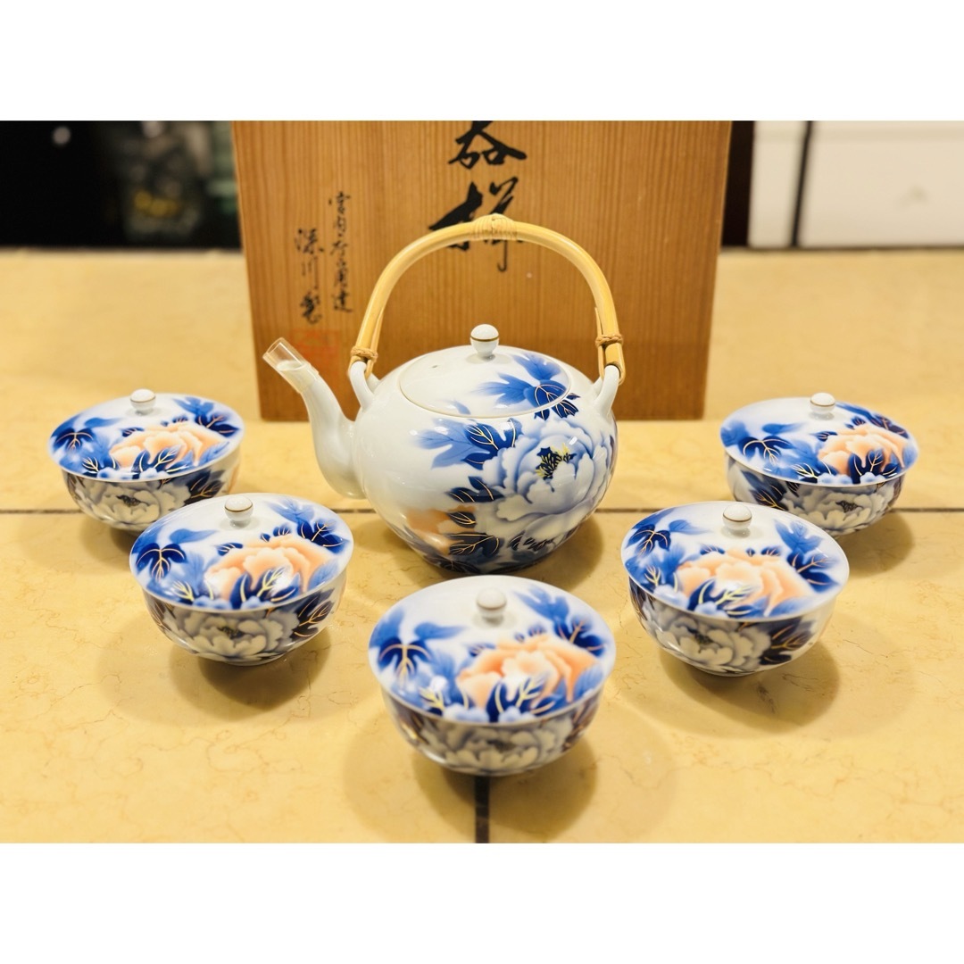 深川製磁 - 宮内庁御用達-【深川製磁】急須+湯呑みセットの通販 深川製磁 - 宮内庁御用達-【深川製磁】急須+湯呑みセットの通販