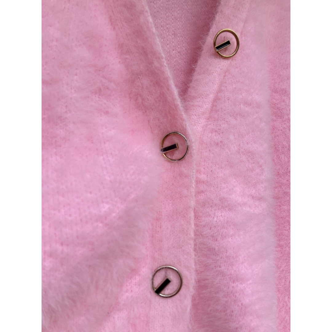 Lochie(ロキエ)のvintage pink feather cardigan ⭐︎ レディースのトップス(カーディガン)の商品写真