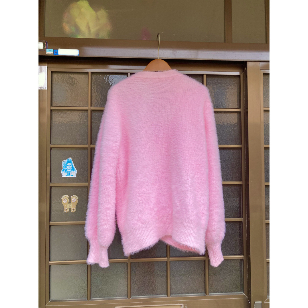 Lochie(ロキエ)のvintage pink feather cardigan ⭐︎ レディースのトップス(カーディガン)の商品写真