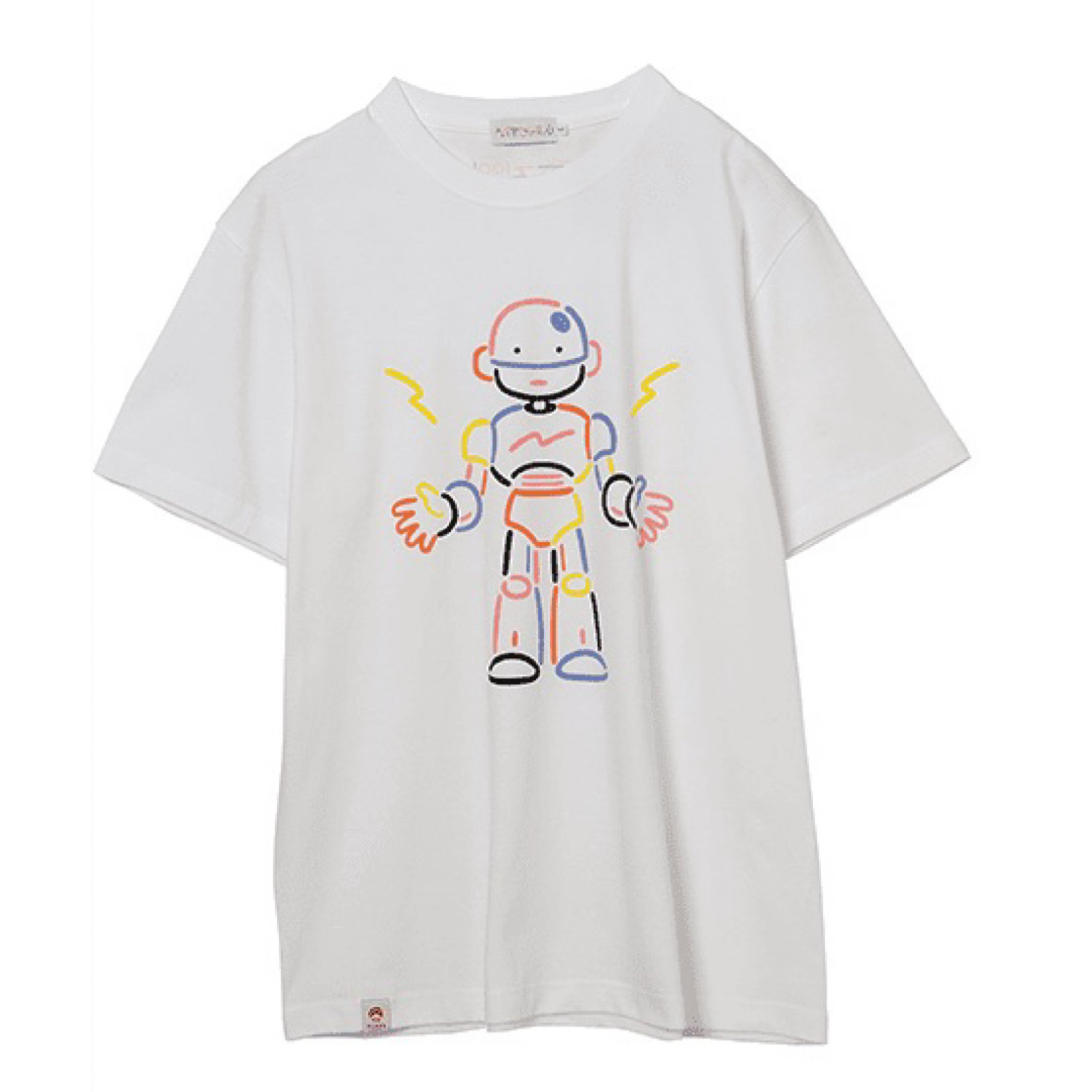 BEAMS(ビームス)の駄菓子ジャパン　ロボットTシャツ　Mサイズ レディースのトップス(Tシャツ(半袖/袖なし))の商品写真