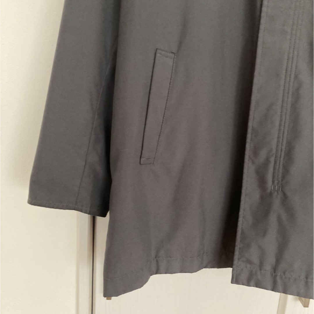 NICOLE(ニコル)のニコルサンジル　メンズ　ビジネスハーフコート　ステンカラーコート　M  カーキ メンズのジャケット/アウター(ステンカラーコート)の商品写真