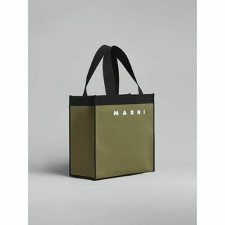 マルニ(Marni)のMARNI トートバッグ　ジャカード ショッピングバッグ オリーヴ　カーキ(トートバッグ)