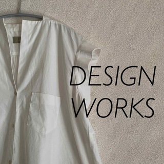 デザインワークス(DESIGNWORKS)のBeigefroid by DESIGNWORKS Aラインシャツ 日本製(Tシャツ/カットソー(半袖/袖なし))