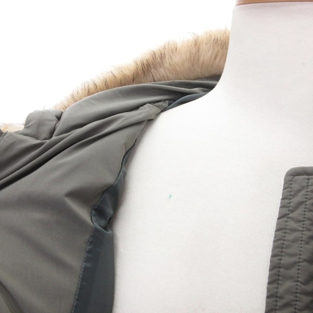 PLST(プラステ)のプラステ 19AW ダウンコート フード ファー付き カーキ M ■SM1 レディースのジャケット/アウター(ダウンコート)の商品写真