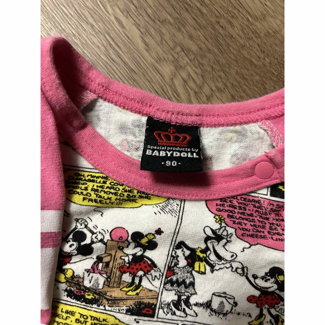 ミッキー　ロンT トップス　トレーナー　Tシャツ　セット　保育園　男の子　90 キッズ/ベビー/マタニティのキッズ服男の子用(90cm~)(Tシャツ/カットソー)の商品写真