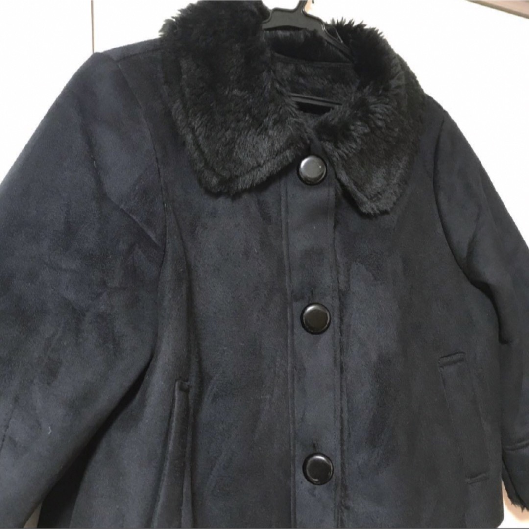 最終値下げ❣️claro ムートン　ジャケット　アウター　ブラック レディースのジャケット/アウター(ムートンコート)の商品写真