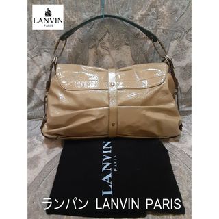 ランバン(LANVIN)のランバン LANVIN エナメルレザー/大型ハンドバッグ/保存袋付き(ハンドバッグ)