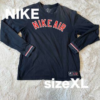 ナイキ(NIKE)のNIKE ナイキ　長袖シャツ　黒色　XLサイズ(Tシャツ/カットソー(七分/長袖))