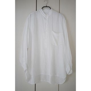 コモリ(COMOLI)のCOMOLI リネンWクロス プルオーバーシャツ size3(シャツ)