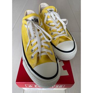 オールスター(ALL STAR（CONVERSE）)のコンバース オールスター 日本製 イエロー 23.5cm 【未使用】(スニーカー)