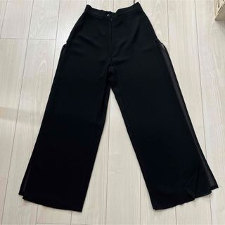 Kickoff TRENDS レディースパンツ　黒　FREE 個性的　透け感(その他)