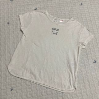 ザラ(ZARA)のZARA ニコちゃん ロゴ Tシャツ 白 104cm(Tシャツ/カットソー)