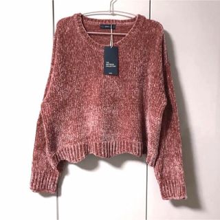 ザラ(ZARA)の最終値下げ❣️【新品】ZARA ニット　ピンク　Ｍ　レディース(ニット/セーター)