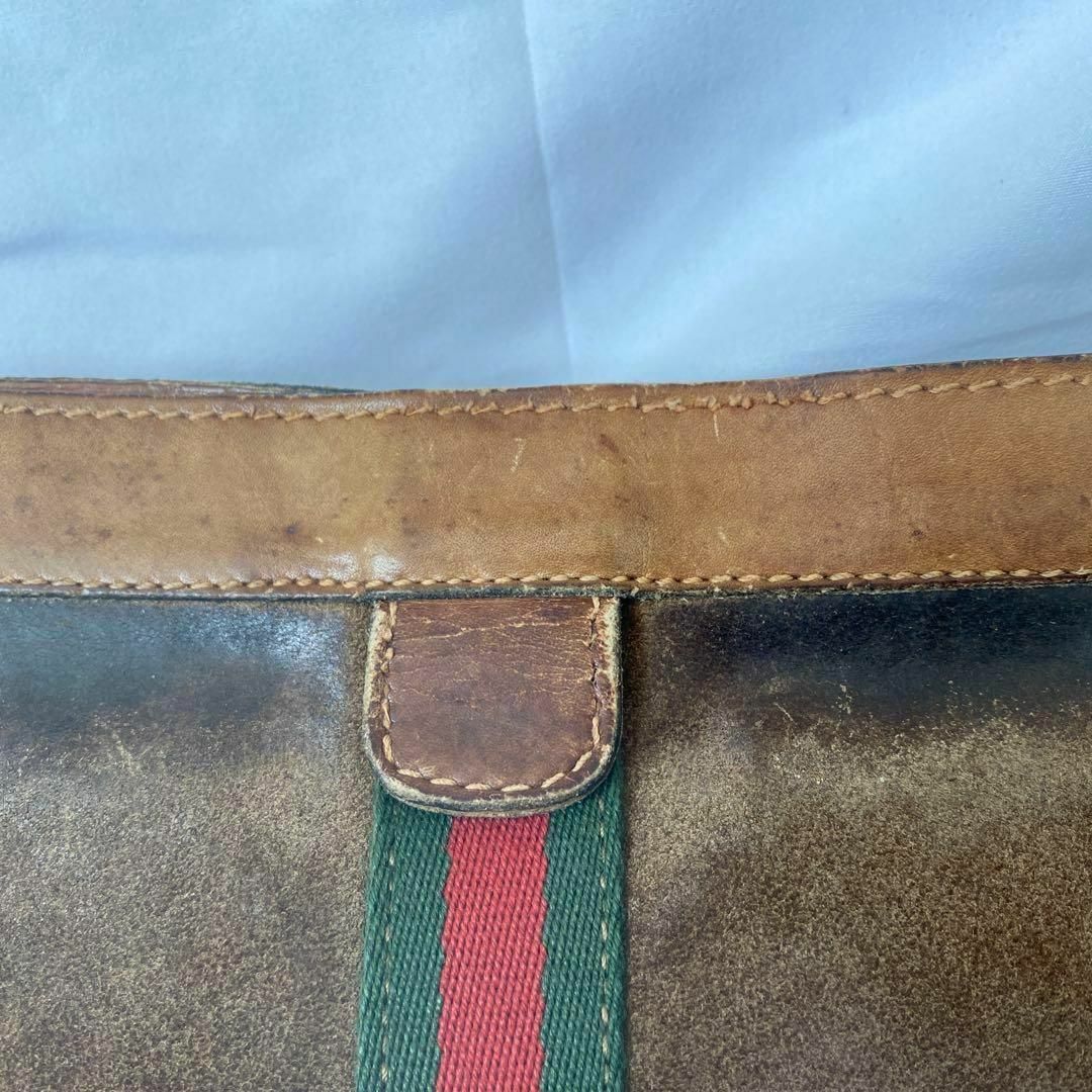 Gucci(グッチ)の【正規品】グッチ　GUCCI　アンティーク　シェリーライン　セカンドバック メンズのバッグ(セカンドバッグ/クラッチバッグ)の商品写真