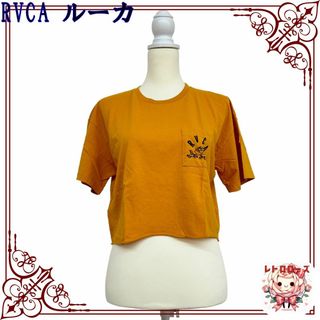 RVCA - RVCA ルーカ トップス クロップド バックプリント Tシャツ