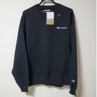 チャンピオン(Champion)の(新品未使用)Champion　スウェット　黒　刺繍　XL　裏起毛　復刻(スウェット)