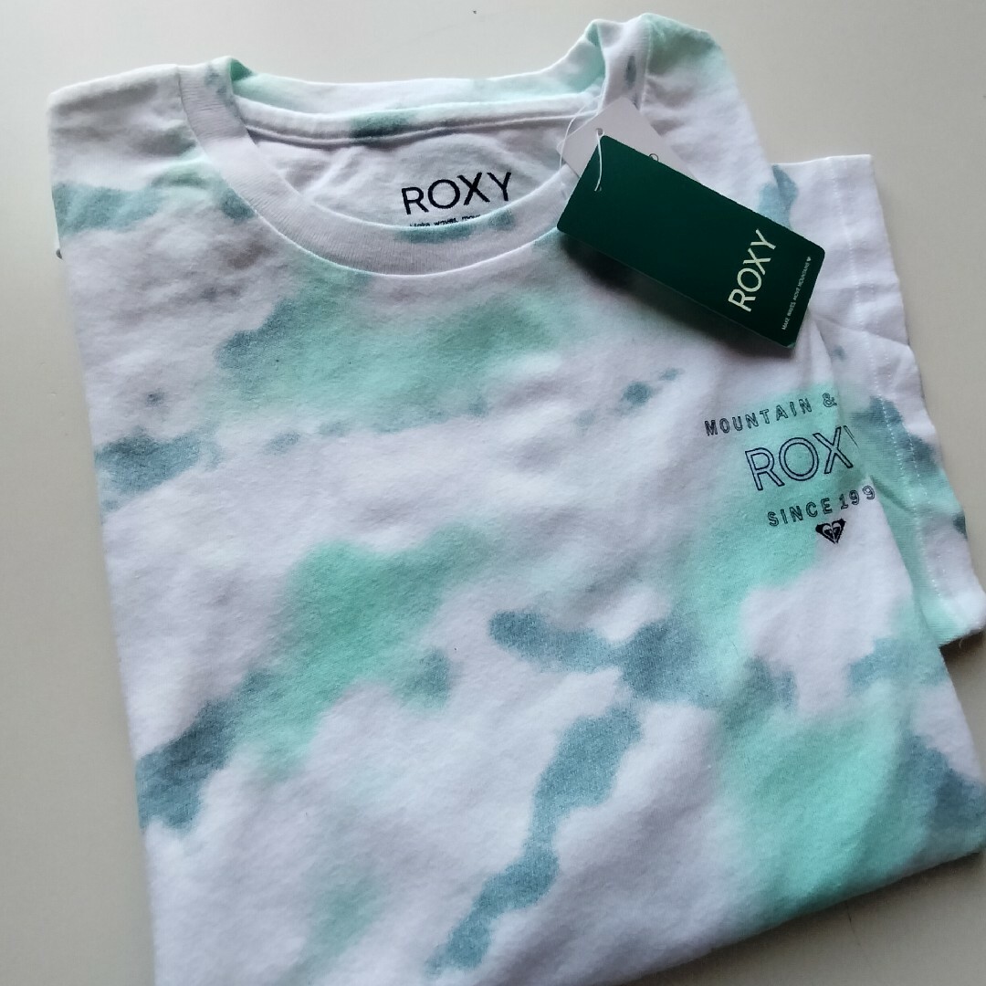 Roxy(ロキシー)のROXY★前後プリント★タイダイ染Tシャツ★新品★Mサイズ★ レディースのトップス(Tシャツ(半袖/袖なし))の商品写真