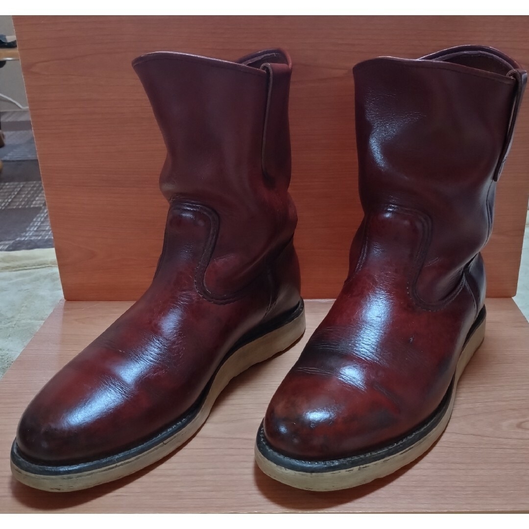 866ペコスブーツレッドウィング REDWING ペコス ブーツ 25.5cm 緑犬タグ