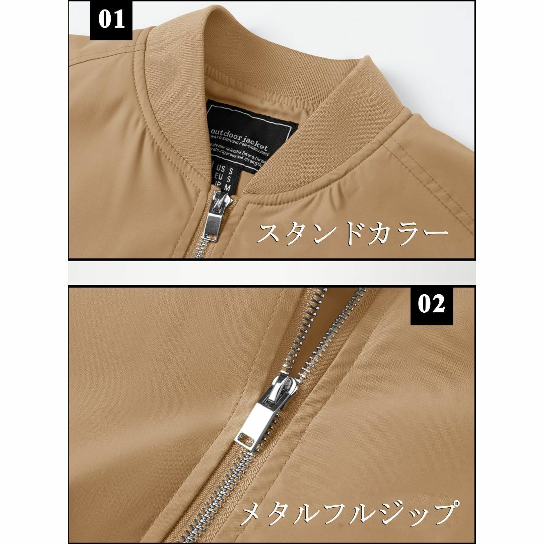 [TACVASEN] カジュアルジャケット メンズ スタジャン ライダースジャケ メンズのファッション小物(その他)の商品写真