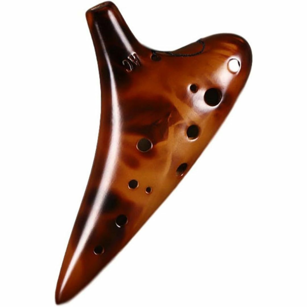  オカリナ 12穴  日本語説明書付き 陶器製管 　初心者用 楽器の管楽器(その他)の商品写真