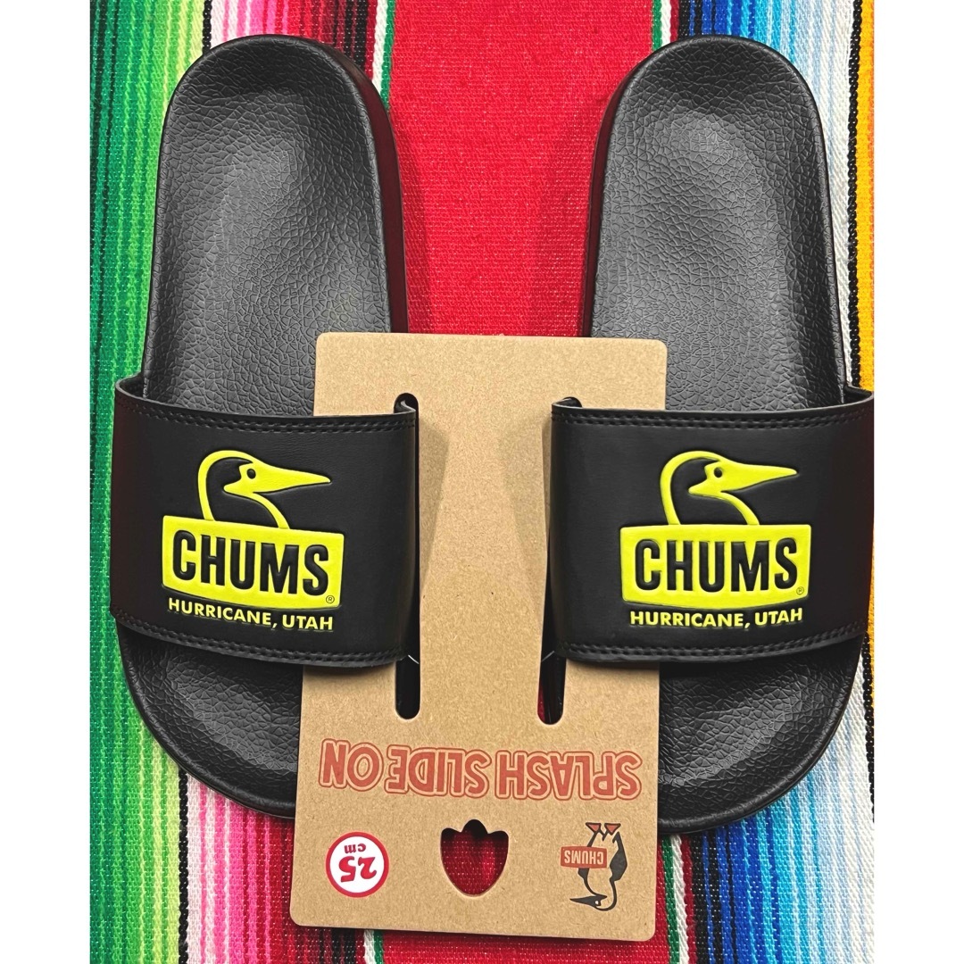 CHUMS(チャムス)の新品　CHUMS サンダル　ブラック　25.0㎝　チャムス メンズの靴/シューズ(サンダル)の商品写真