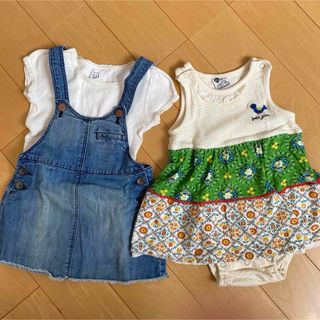 ベビーギャップ(babyGAP)のbaby GAP ZARA プティジャム　スカート、ワンピースなど3点セット(ワンピース)