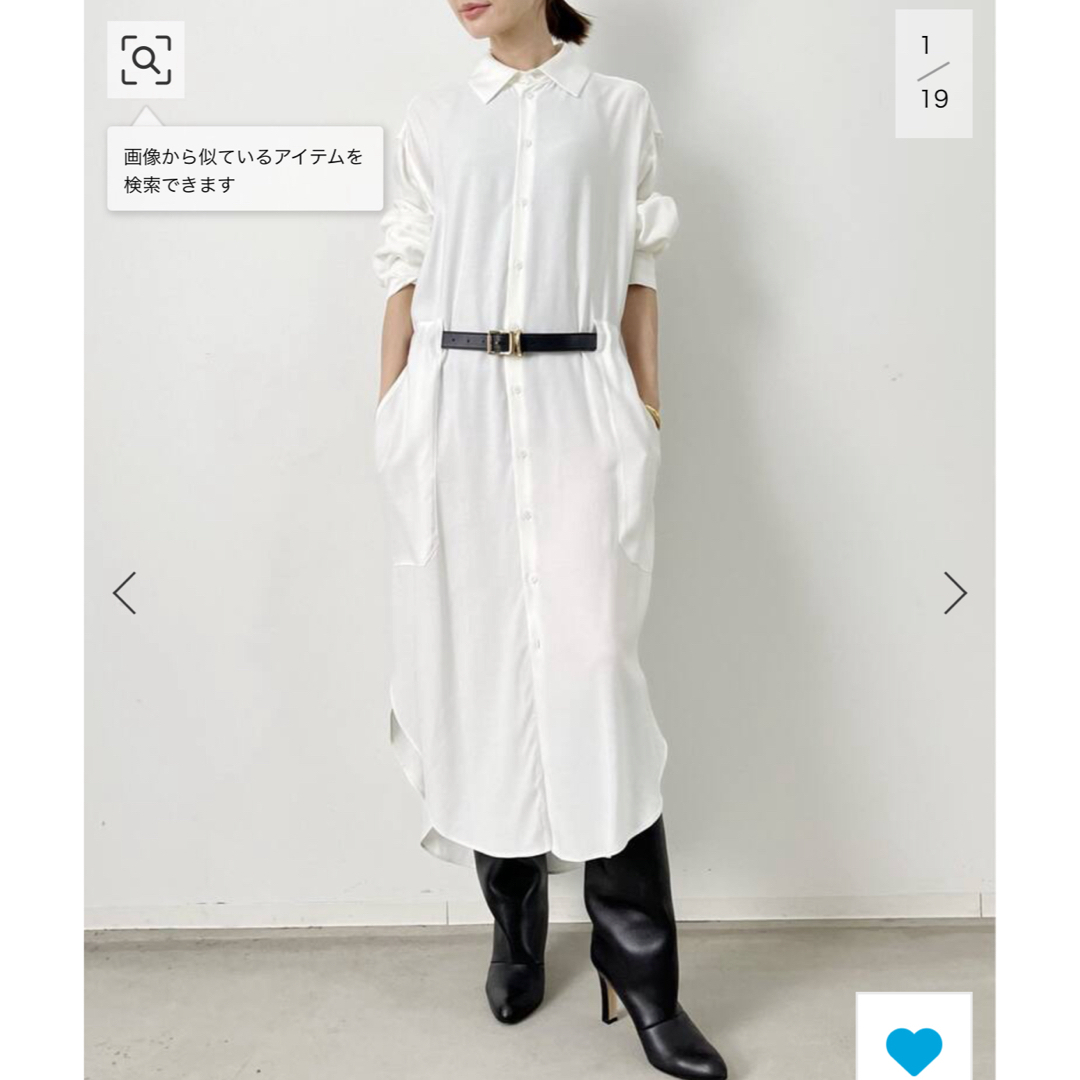 L'Appartement DEUXIEME CLASSE(アパルトモンドゥーズィエムクラス)の【KALLMEYER/カルメイヤー】Long Shirtdress   レディースのワンピース(ロングワンピース/マキシワンピース)の商品写真