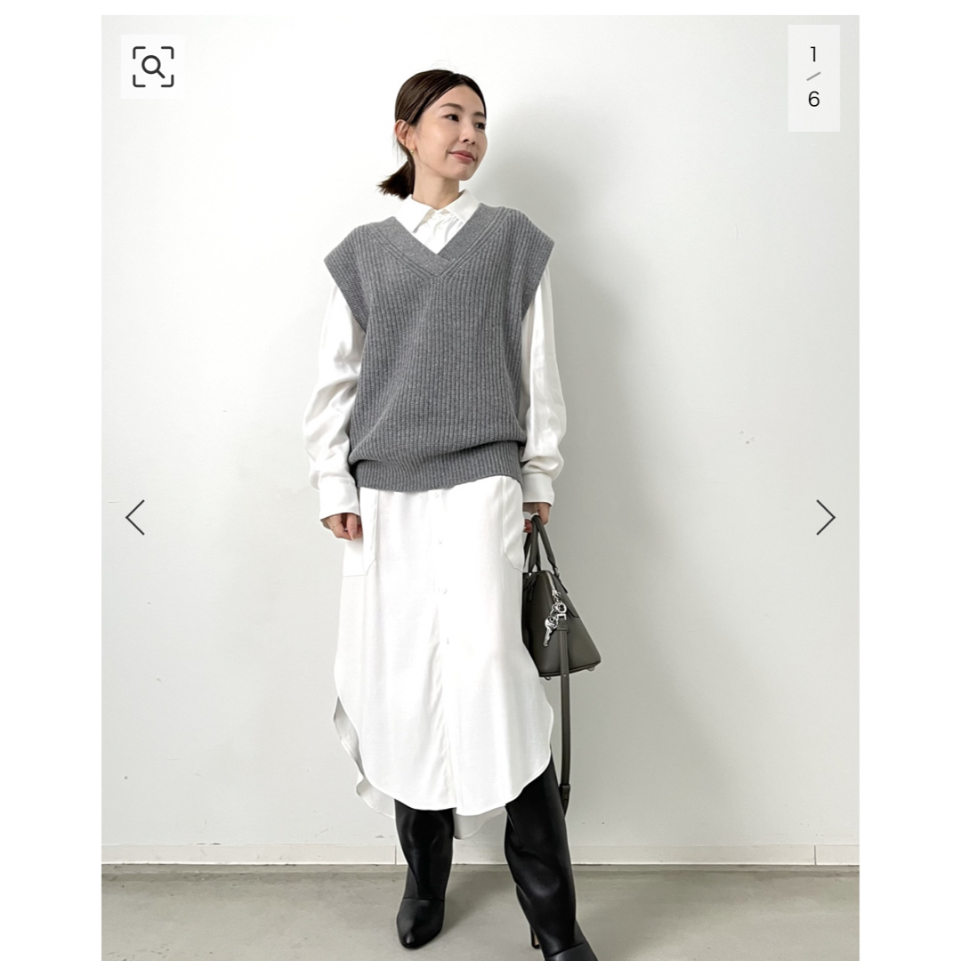 L'Appartement DEUXIEME CLASSE(アパルトモンドゥーズィエムクラス)の【KALLMEYER/カルメイヤー】Long Shirtdress   レディースのワンピース(ロングワンピース/マキシワンピース)の商品写真