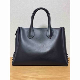 ジャンニキャリーニ(GIANNI CHIARINI)の【GIANNI CHIARINI】PVCスタッズトートバッグ（ネイビー）(トートバッグ)