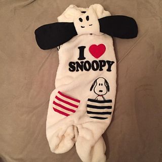 スヌーピー(SNOOPY)の★ほぼ未使用★SNOOPY なりきりロンパース Sサイズ(犬)