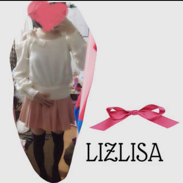 LIZ LISA(リズリサ)のLIZLISA☆オフショルリボンニット レディースのトップス(ニット/セーター)の商品写真