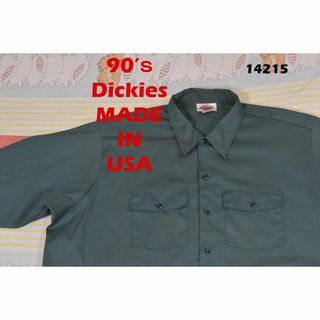 ディッキーズ(Dickies)のディッキーズ 90’ｓ ワークシャツ USA製 14215 Dikeis 80(シャツ)