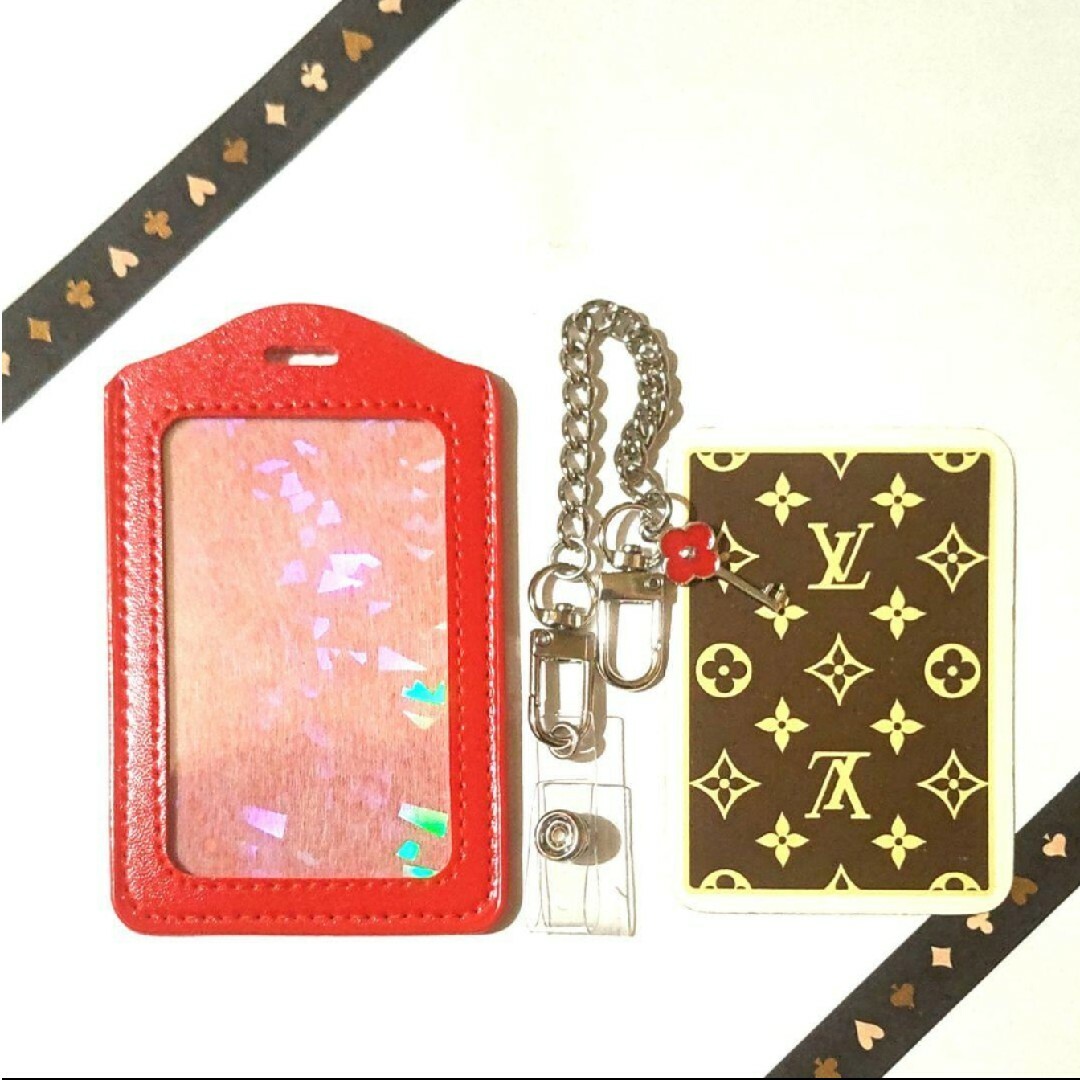 LOUIS VUITTON(ルイヴィトン)の希少♥♣LOUIS VUITTON♠♦モノグラムトランプ１枚　新品パスケース付⑮ レディースのファッション小物(パスケース/IDカードホルダー)の商品写真