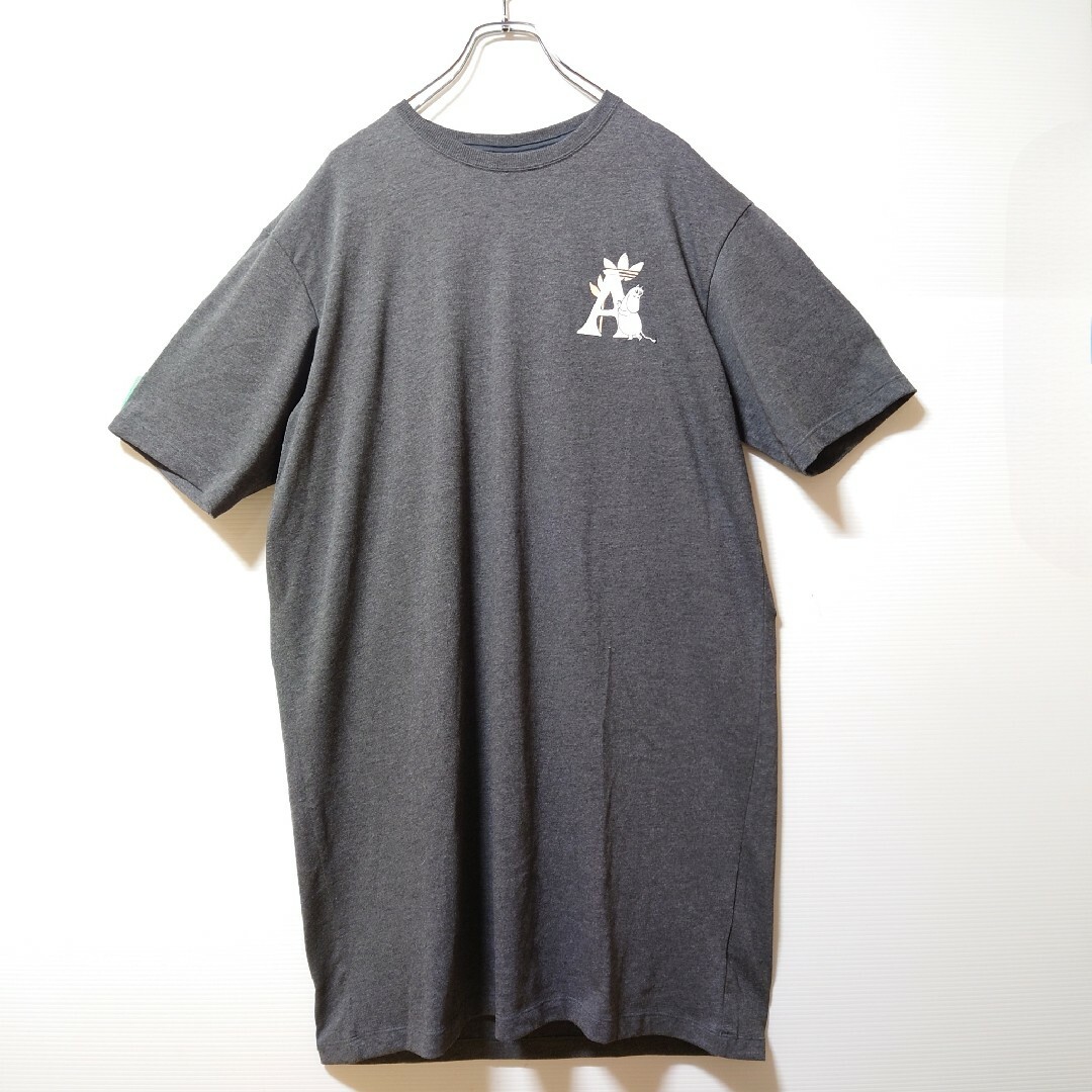 adidas(アディダス)のadidas‪‪✖︎ムーミン★オーバーサイズ Tシャツワンピース★L★レディース レディースのワンピース(ミニワンピース)の商品写真