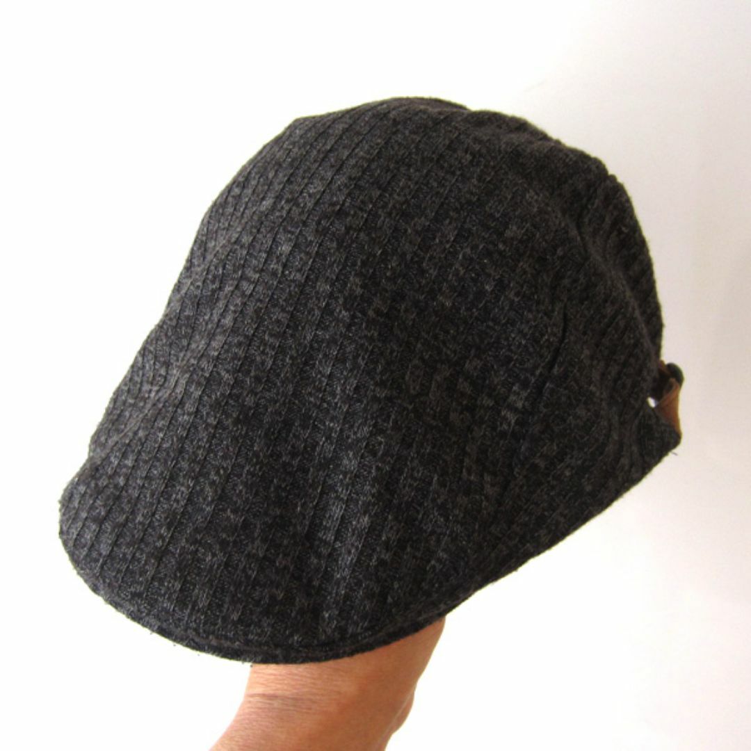 美品　サイドベルトの付いたハンチングキャップ メンズの帽子(ハンチング/ベレー帽)の商品写真