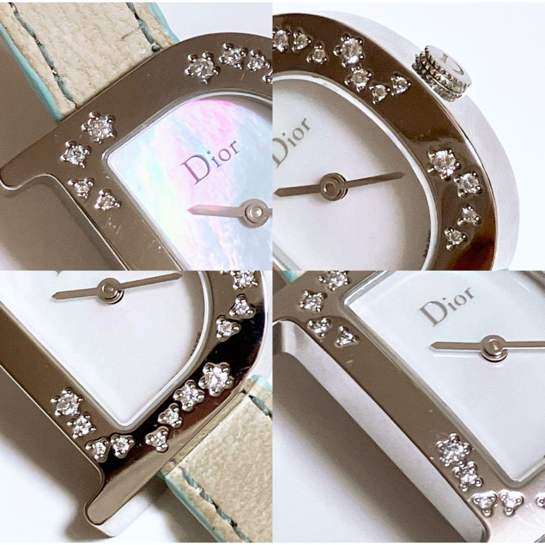 Christian Dior - ディオール Dロゴ ダイヤモンド 腕時計 シェル Christian Dior - ディオール Dロゴ ダイヤモンド 腕時計 シェル