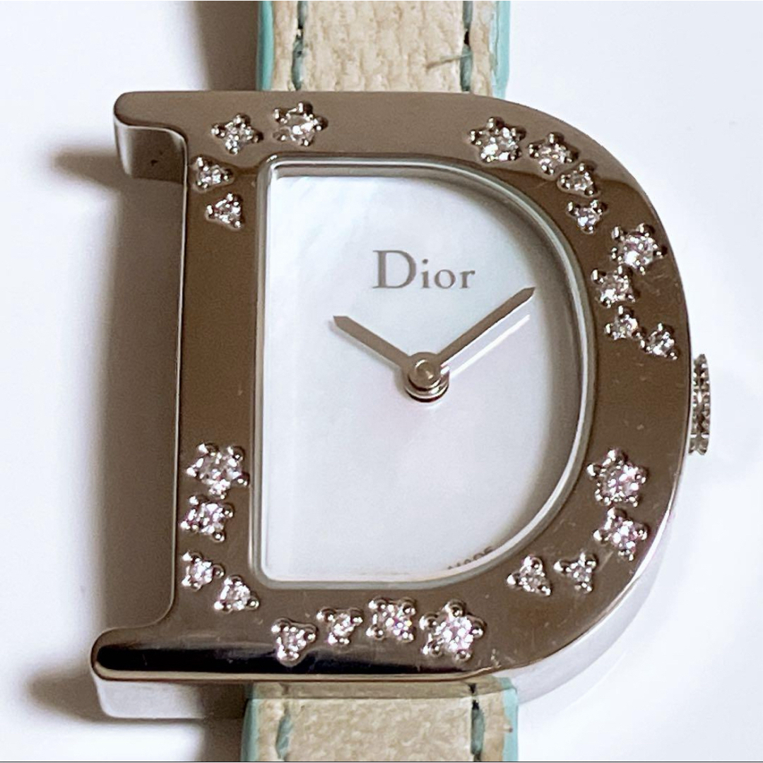Christian Dior - ディオール Dロゴ ダイヤモンド 腕時計 シェル Christian Dior - ディオール Dロゴ ダイヤモンド 腕時計 シェル