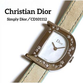 クリスチャンディオール(Christian Dior)のディオール Dロゴ ダイヤモンド 腕時計 シェル シンプリー CD101112 (腕時計)