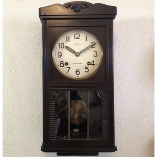 昭和レトロ 精工舎 宮型本打ち掛時計 オーバーホール済 稼働品(掛時計/柱時計)