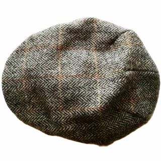 ハリスツイード(Harris Tweed)のハンチングキャスケット ハリスツイード ヘリンボーン 帽子(ハンチング/ベレー帽)