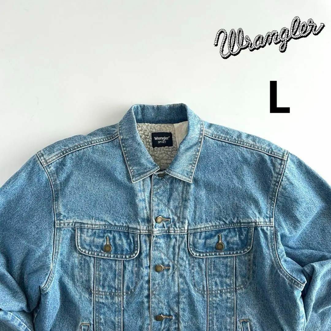 Wrangler(ラングラー)のwrangler ラングラー ランチ ボア デニムジャケット L XL Gジャン メンズのジャケット/アウター(Gジャン/デニムジャケット)の商品写真